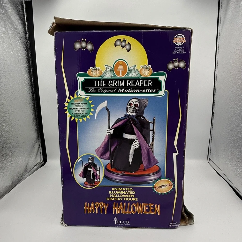 Telco Grim Reaper Motion-ettes Animated Halloween Figure Vintage‎ 1997 Horror